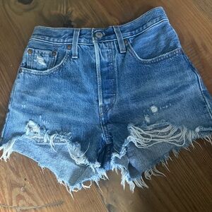 Levi's Premium Denim Jeans Shorts, size 24 waist, size 0